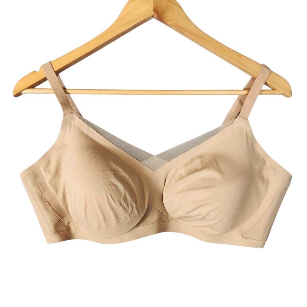Honeylove Liftwear Crossover Bra Size XL 38D-DD Nude‎